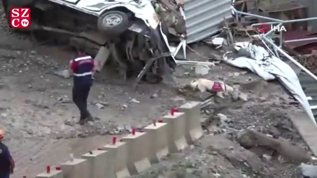 Selin vurduğu Yusufeli Barajı şantiyesi görüntülendi