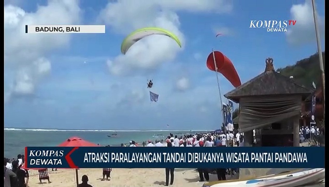 Atraksi Paralayang , Tandai Dibukanya Pantai Pandawa
