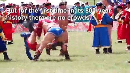 Mongolia holds traditional sports festival behind closed doors
