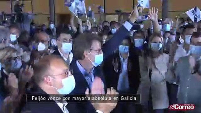 Feijóo vence con mayoría absoluta en Galicia