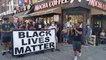 Black Lives Matter and 'Blue Lives Matter' supporters protest in Brooklyn