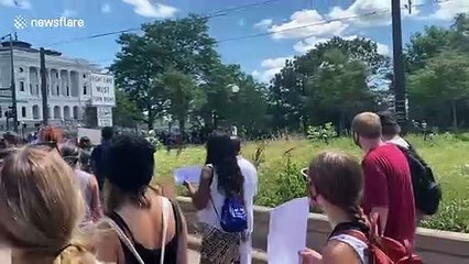 Thousands call for an end to police brutality in St Paul, Minnesota