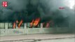 Esenyurt'ta işçilerin kaldığı barakada yangın