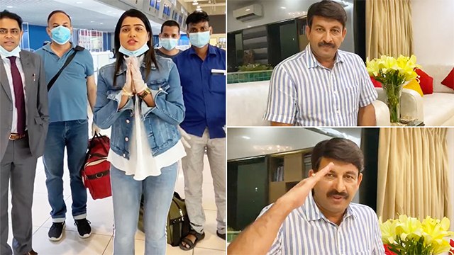 दुबई से देशवापसी अभियान में कनक पांडे को मिला मनोज तिवारी का साथ