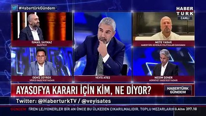 İsmail Saymaz'dan çok konuşulacak Ayasofya yorumu