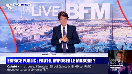 Espace publlic : faut-il imposer le masque ? - 13/07