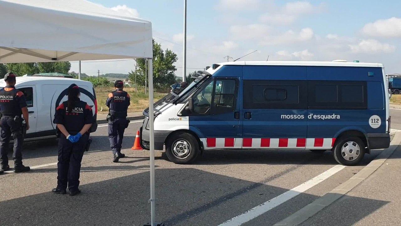 Controles de los Mossos en Lleida