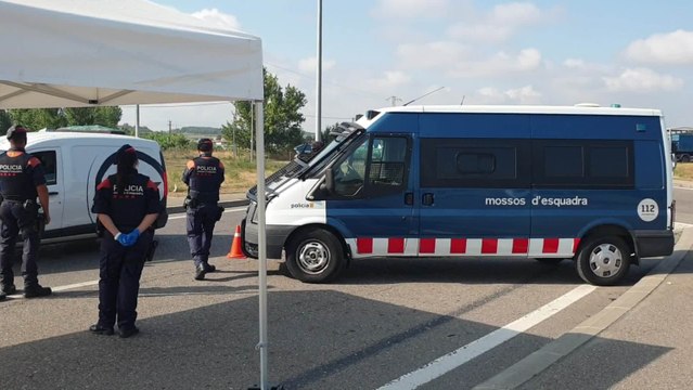 Controles de los Mossos en Lleida
