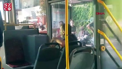 Antalya'da otobüste 'maske' gerginliği