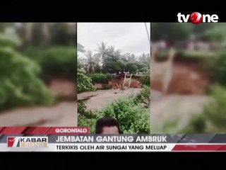 Detik-detik Jembatan Gantung Ambruk di Gorontalo