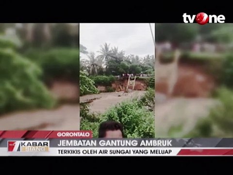 Detik-detik Jembatan Gantung Ambruk di Gorontalo
