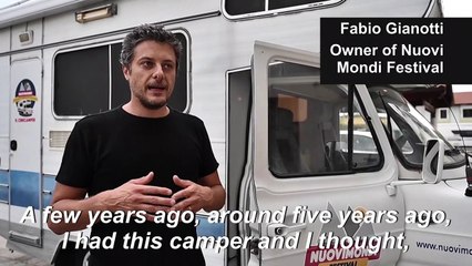 Camper van cinema brings big screen to remote villages in Italy's Cuneo