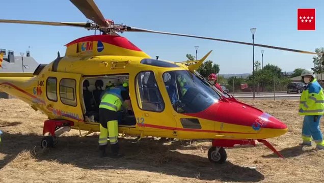 Herido grave un trabajador al caer desde un tejado en una obra en Pozuelo (Madrid)