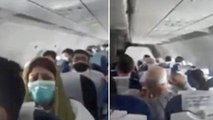 Uçak türbülansa girdi; yolcuların panik anları kamerada