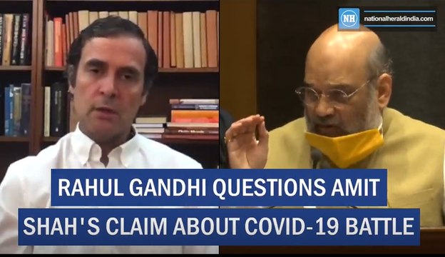 Rahul Gandhi Questions Amit Shah's Claim On Covid-19 Battle