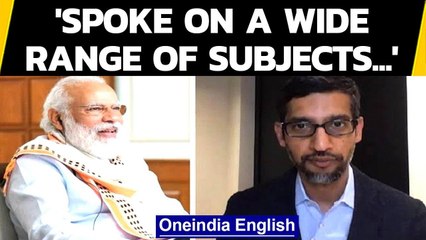PM Modi and Google CEO Sundar Pichai hold virtual meet, find out what they discussed Oneindia News