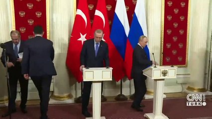 Son dakika... Cumhurbaşkanı Erdoğan, Putin'le görüştü | Video