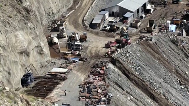 Yusufeli'de sel - Yusufeli Barajı şantiyesinde meydana gelen hasar - ARTVİN