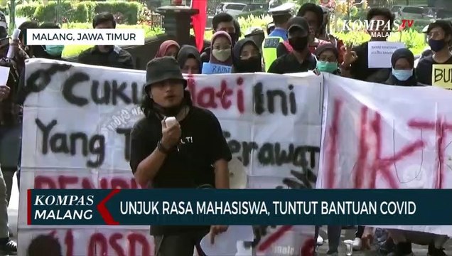 Mahasiswa di Malang Tuntut Bantuan Covid Yang Tak Kunjung Cair ke Wali Kota