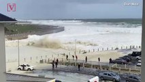 Wild Winds Cause Sea Foam to ‘Snow’ in Cape Town!