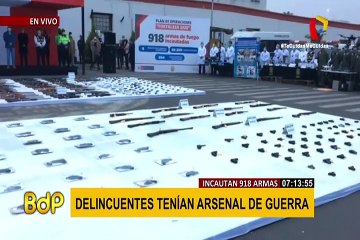 Download Video: Incautan armas de largo alcance que estaban en poder de delincuentes