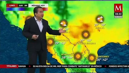 El clima para hoy 13 de julio, Abimael Salas