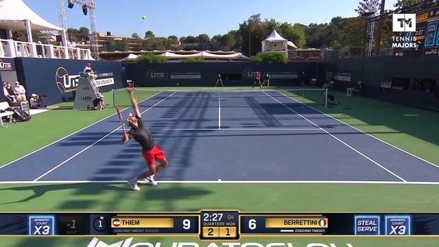 Matteo Berrettini used his powerful hammer all weekends to lift the trophy