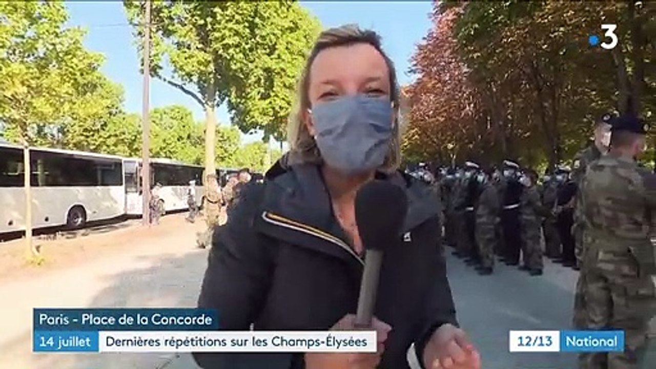 14-juillet : dernières répétitions sur les Champs-Elysées