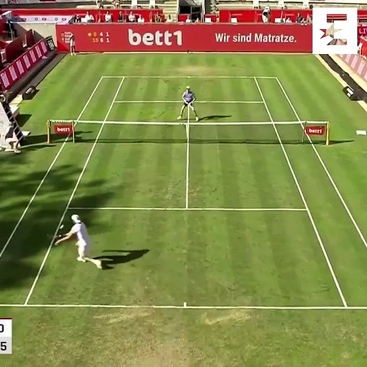 Gran scambio tra Sinner e Haas - Credit: @EurosportItalia @Eurosport