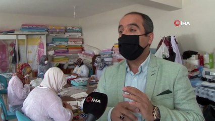 Kadınlardan Maske Üretimi İle Aile Bütçesine Katkı