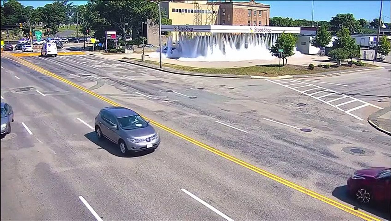 Des extincteurs automatiques se déclenchent par erreur dans une station service