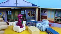Barney & Friends Schoolhouse Playset Disney Pixar Cars Lightning McQueen & Mater crash into Barney