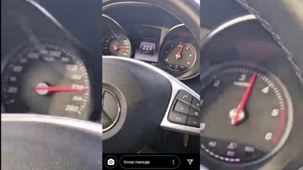 A 223 km/h en coche y grabándose con el móvil
