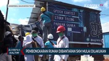 Pembongkaran Rumah Dibantaran SKM Mulai Dilakukan