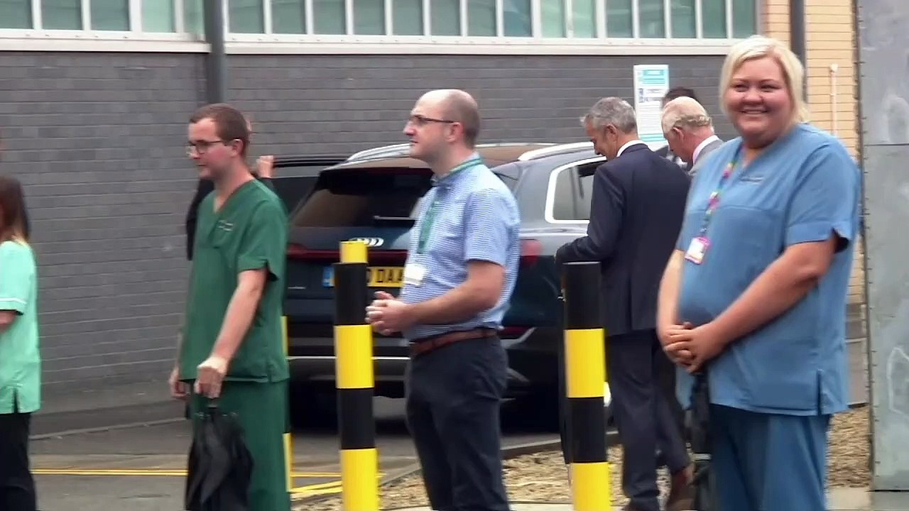Prince Charles visits Prince Charles Hospital in Wales
