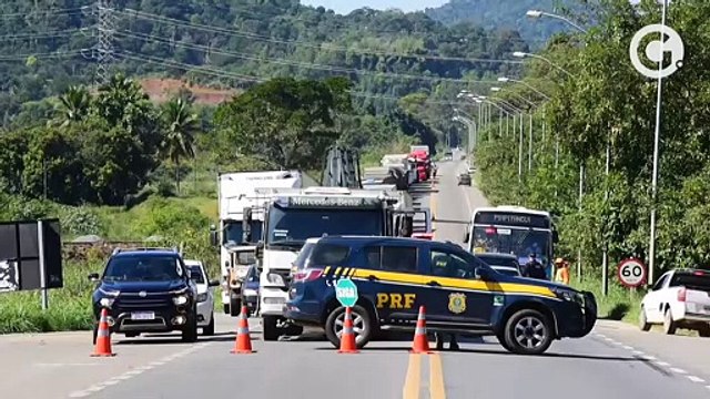 Trecho da BR 262 será interditado por três dias para remoção de pedras