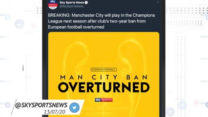 Socialeyesed - CAS overturn Man City's Champions League ban