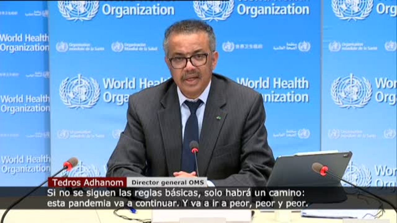 La OMS advierte: "Si no se siguen las reglas básicas, la pandemia irá peor, peor y peor"