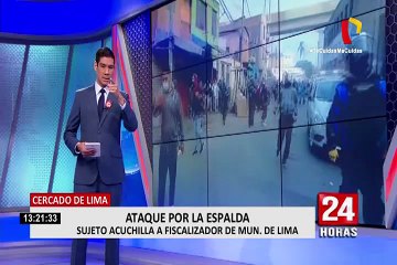 PNP viene trabajando para identificar a sujeto que acuchilló a fiscalizador