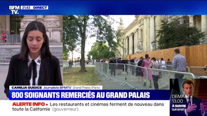 Covid-19: 800 soignants sont reçus ce lundi soir au Grand Palais pour être remerciés