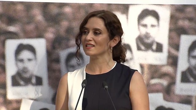 Ayuso: Aquellos que pegaban tiros jamás pensaron que hoy conseguirían tanto