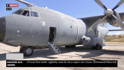 14 juillet : l'avion Transall effectue ses vols de reconnaissance