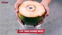 10 MIN. COCONUT PUDDING - TENDER COCONUT DESSERT - SUMMER DESSERT - COCONUT WATER DESSERT