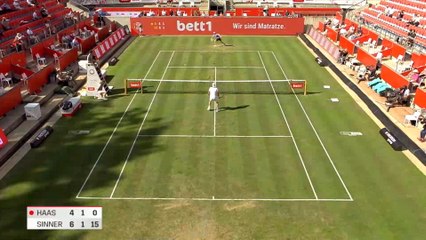 Haas rolls back the years to win incredible double-tweener point