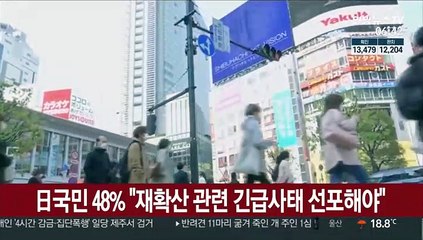 日국민 48% "코로나 재확산 막기 위해 긴급사태 선포해야"