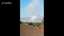 Brush fire in Wenatchee, Washington forces evacuation, burns through 150 acres