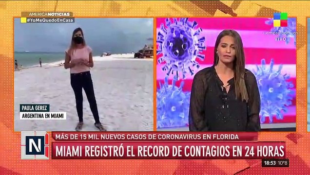 Miami: pese al récord de contagios, las playas siguen llenas