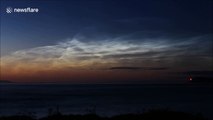 Mesmerizing noctilucent clouds form in Northern Ireland coasts