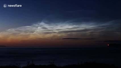 Mesmerizing noctilucent clouds form in Northern Ireland coasts