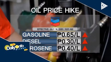 Oil price hike, epektibo ngayong araw